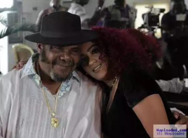 Photo: "Priceless moments!" Juliet Ibrahim gushes after meeting veteran actor, Pete Edochie